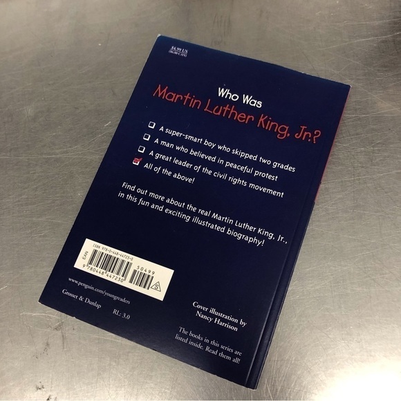 Who Was Martin Luther King Jr. by: Bonnie Bader, paperback book - Picture 5 of 5